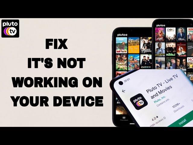 How To Fix And Solve Pluto Tv App It's Not Working On Your Device | Final Solution