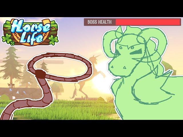 Fighting The NEW BOSS BATTLE in HORSE LIFE on ROBLOX