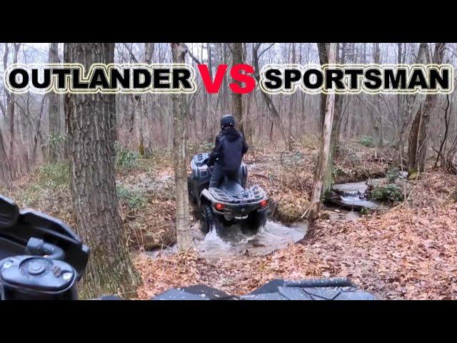 Outlander vs Sportsman ATV Off Road 4x4 Trail Riding