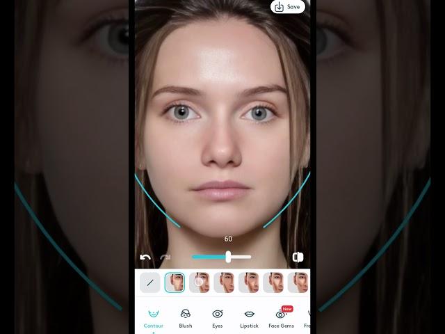 ONE CLICK AI MAKEUP IN MOBILE #makeup #photoediting #ytshortsviral