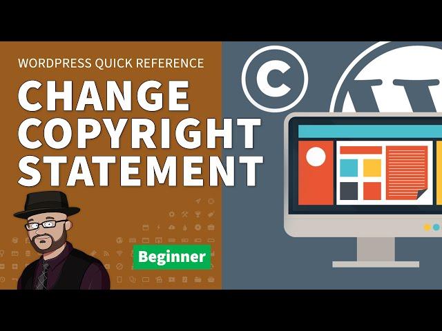 Change / Remove the Copyright Notice from the Footer in WordPress