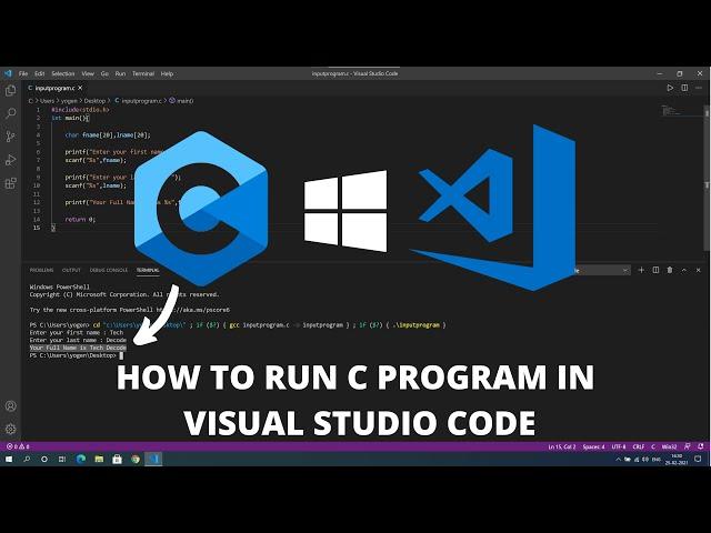 How to Run C in Visual Studio Code on Windows 10 2021 Best Code Editor