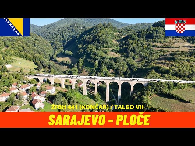 Cab Ride Sarajevo - Ploče (Bosnia and Herzegovina, Croatia) train driver's view 4K