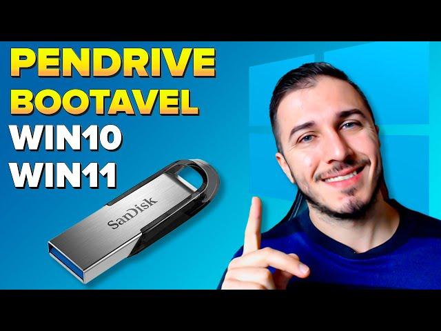 PENDRIVE BOOTAVEL Win10 ou Win11 - Como Criar um pendrive bootavel em 5 Minutos