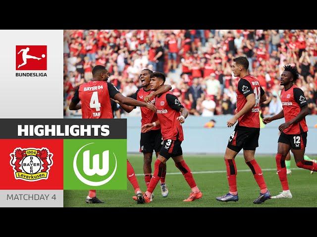 Again In Injury Time! | Bayer 04 Leverkusen - VfL Wolfsburg 4-3 | Highlights | Matchday 4 Bundesliga