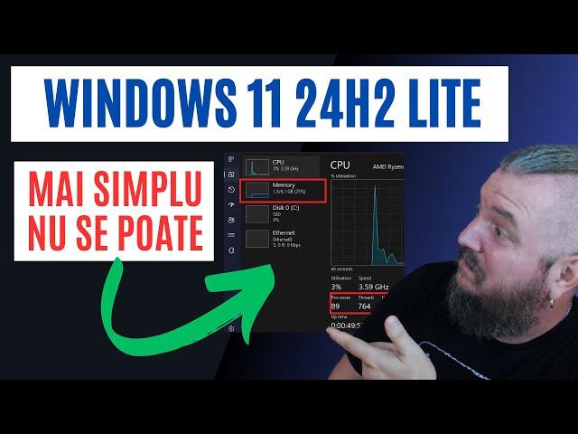 Fa-ti WINDOWS 11 24H2 LITE | Mai SIMPLU Nu Se Poate