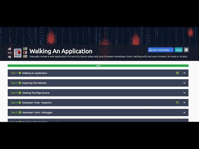 Walking An Application || JrPenetrationTester || TryHackMe || 2021