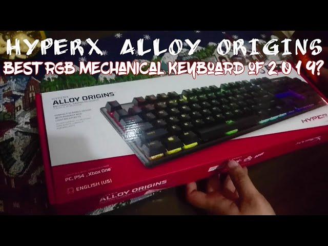 HyperX Alloy Origins RGB Mechanical Keyboard Unboxing 2019 (Red Switch)