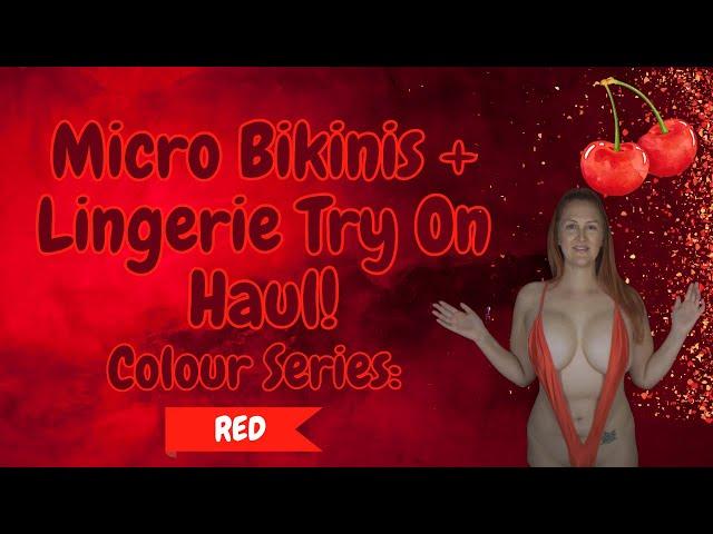 COLOUR SERIES 9: RED Micro Bikini + Lingerie Try O Haul YANDY Part Two!