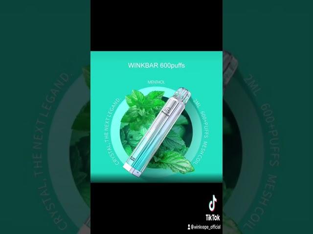 600puffs crystal Winkbar disposable vape #Winkvape #vape #vapefactory #fyp