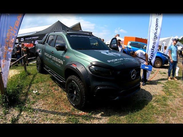 Mercedes Benz MB X-class pickup design truck tuning show offroad car walkaround + interior V2511