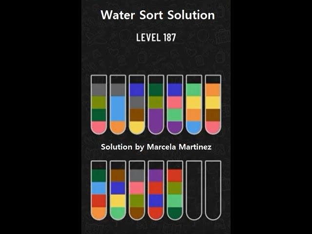 Water Sort Puzzle level 187 | Gameplay Mobile Games