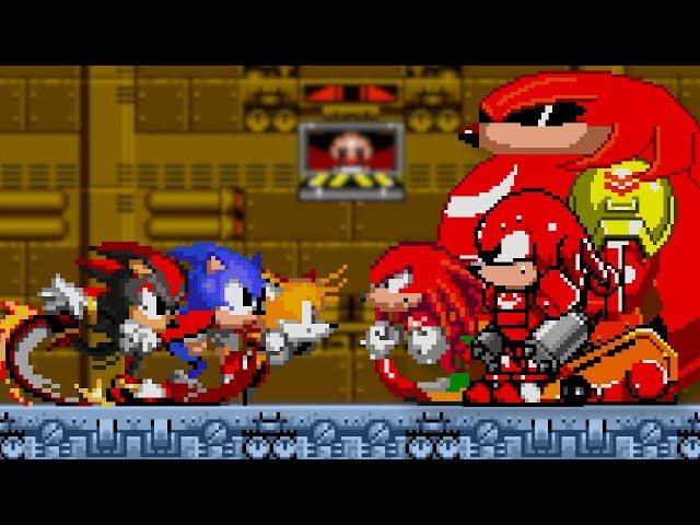 NEW Team Sonic 2 VS Evil Knuckles Team