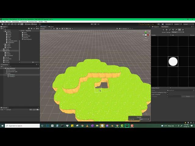 Build 3D Tile map with Rule Tile Unity.