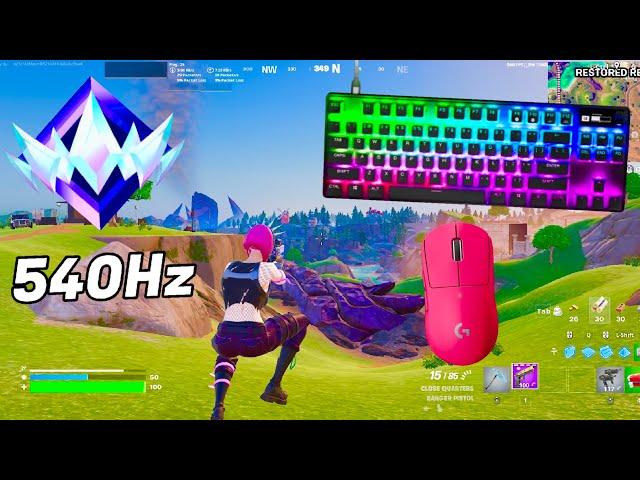 SteelSeries Apex Pro TKL ASMR  Solo Gameplay  Satisfying Keyboard Fortnite 360 FPS 4K