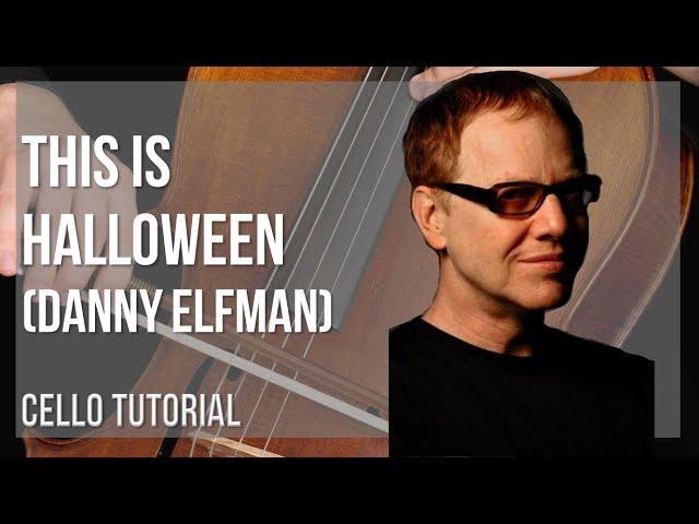 How to play This is Halloween by Danny Elfman on Cello (Tutorial)