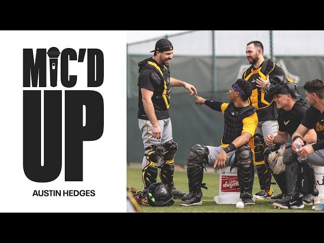 Austin Hedges Mic'd Up in Catcher's Drills at Spring Training | Pittsburgh Pirates