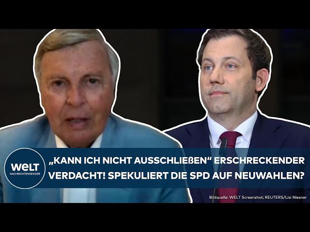 SONDIERUNGEN: Erschreckender Verdacht! Falsches Spiel gegen Merz - Spekuliert die SPD auf Neuwahlen?