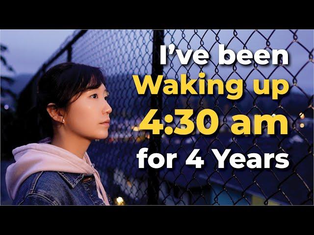 How I wake up early at 4:30 AM everyday WITHOUT feeling tired - 4 Simple Tips that Work