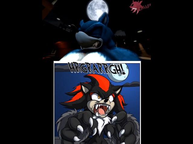 Werehog Sonic vs Werehog Shadow Transformation Muscle Growth 2