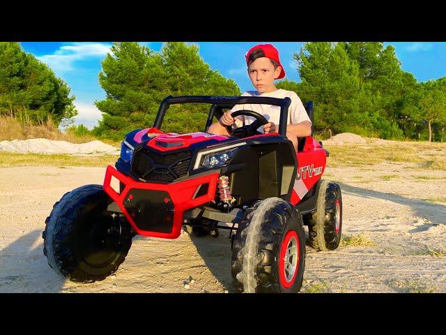 Artem Plays Toys Unboxing and Assemling NEW BUGGY for kids Ride on cars and Segway Ninebot Gokart