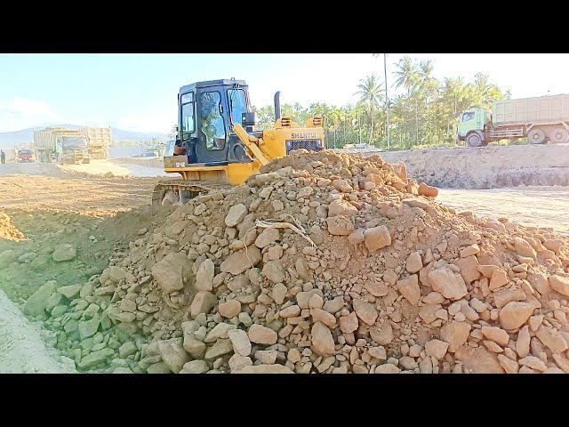 Best Operator of Shantui SD 16 E Bulldozer Pushing Smooth and Fastest Ground