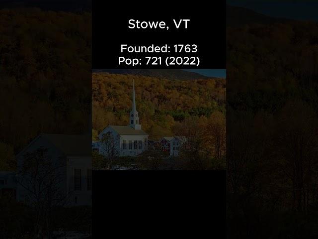 Random US Towns: Stowe, VT #shorts