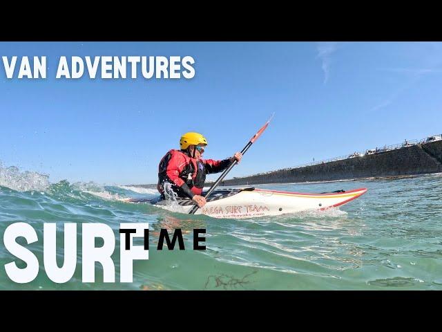 Sun, Sea & Surf: Epic Van Life Adventures at the Beach | Sea Swimming & Surf Kayaking Fun!!!