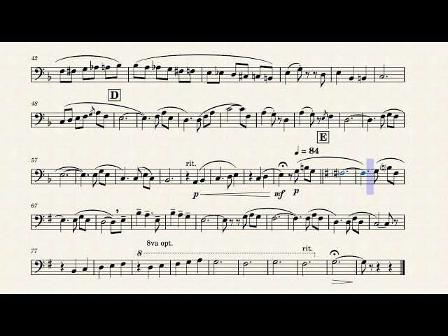 Up - Married Life, Arr. for Trombone/Euphonium