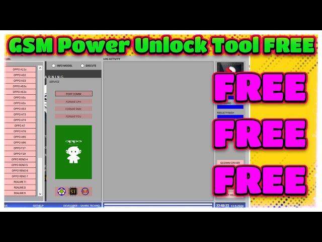 GSM Power Unlock Tool Ver 2.0 Free | Mtk Unlock Tool | TFT Unlock tool free | Unlock tool