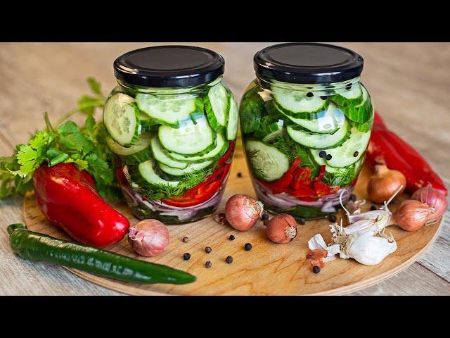 Хрустящие МАРИНОВАННЫЕ ОГУРЦЫ по-быстрому / Quick pickled cucumber recipe