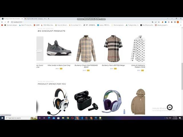 Ecommerce Web Shop in ReactJS & NodeJS and Mysql