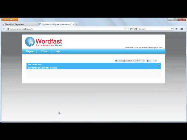 Wordfast Online Aligner