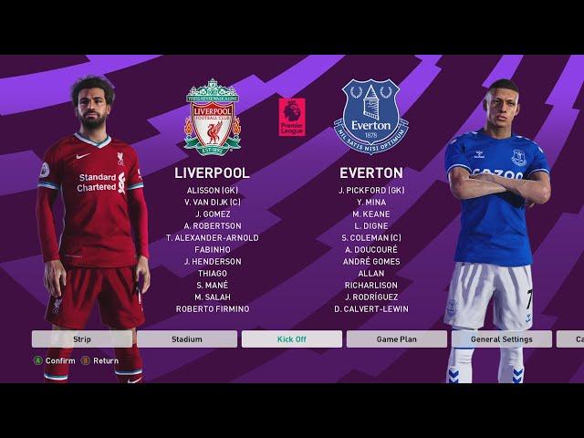 PES 2021 Liverpool Vs Everton [Anfield] | Realism Mods | Superstar AI