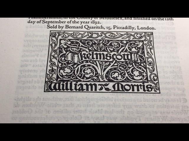 the Golden legend of Master William Caxton done anew (Kelmscott Press, William Morris, London, 1892)