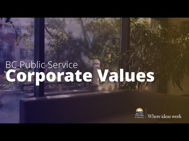 BC Public Service Corporate Values