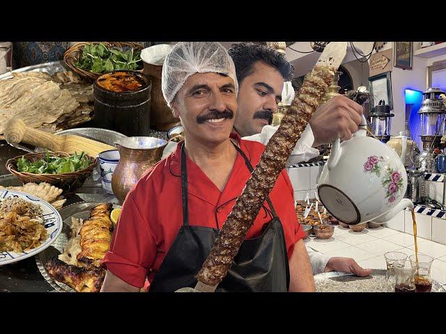 140-Year-Old Traditional Iranian RESTAURANT with the Best KEBAB, ABGOOSHT, and Traditional Teahouse!