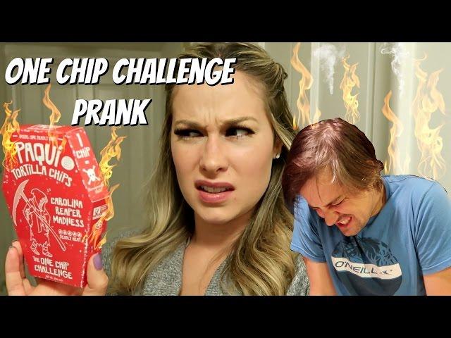 ONE CHIP CHALLENGE PRANK - Top Wife Vs Husband Pranks |World's Spiciest Chip