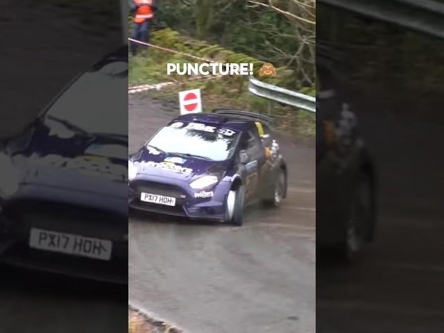 When your tyre fails you... #rally #wrc #motorsport #rallying #rallylife