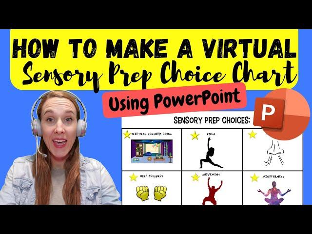 How to Make a Virtual Sensory Prep Choice Chart Using PowerPoint