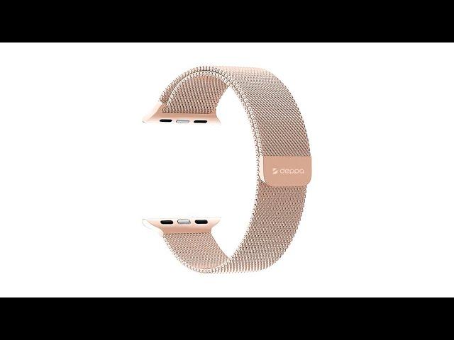 Золотой ремешок Deppa Band Mesh D-47143 для Apple Watch 40мм/ 38мм