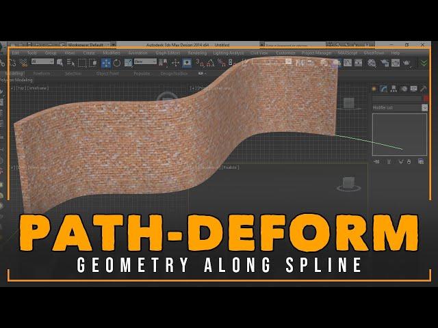 Path Deform Modifier Used In 3ds Max 2014 | Arch Model | Spline Modelling | CG Deep Tutorials