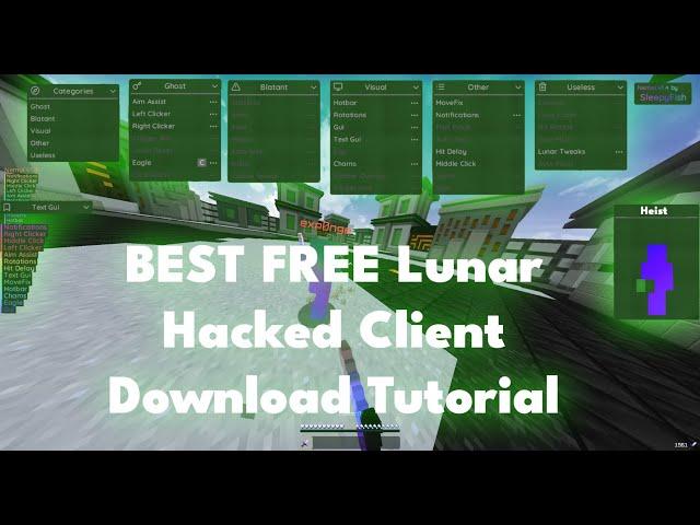 BEST FREE Lunar Client DOWNLOAD TUTORIAL | Nemui client installation guide