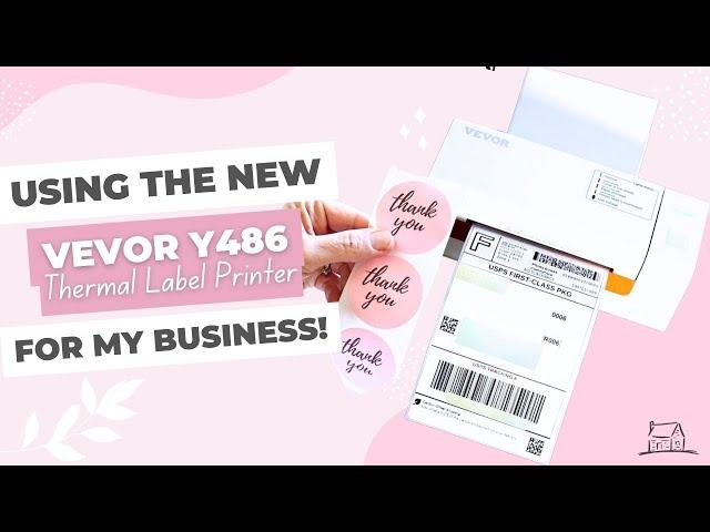 Vevor 4x6 Thermal Shipping Label Printer Review, Setup, & Print!