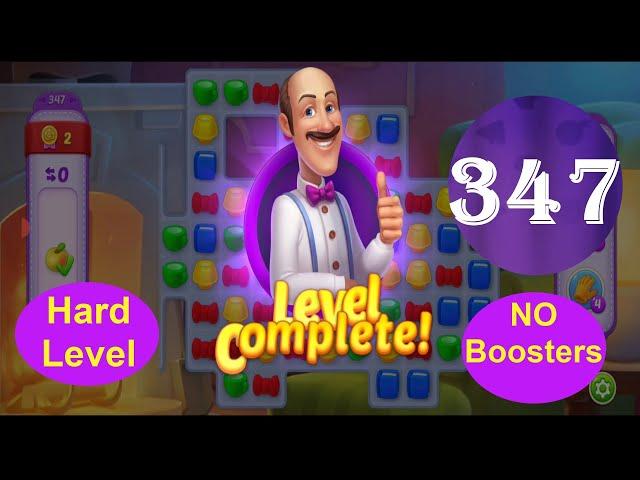 Homescapes Level 347 - [25 moves] [2021] [HD]  solution of Level 347 on Homescapes [No Boosters]