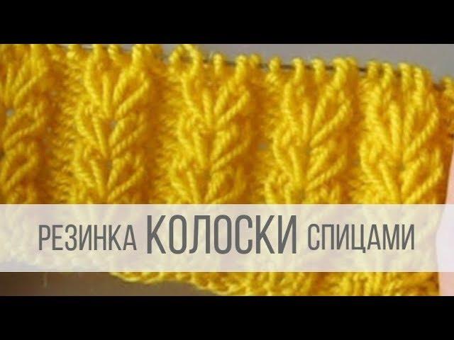 Резинка Колосок спицами