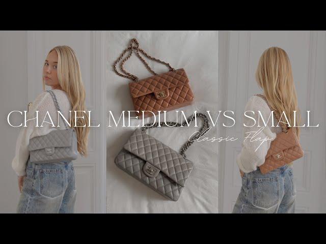 Chanel Medium vs Small Classic Flap,  Which size is better? | Modshots, What Fits & More