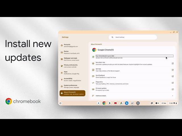 How to Update Google Chrome Browser on Chromebook