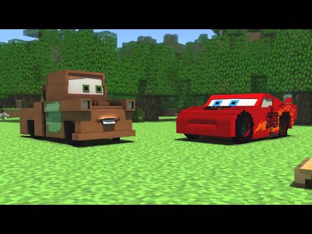 Minecraft Анимация Мультик : Тачки