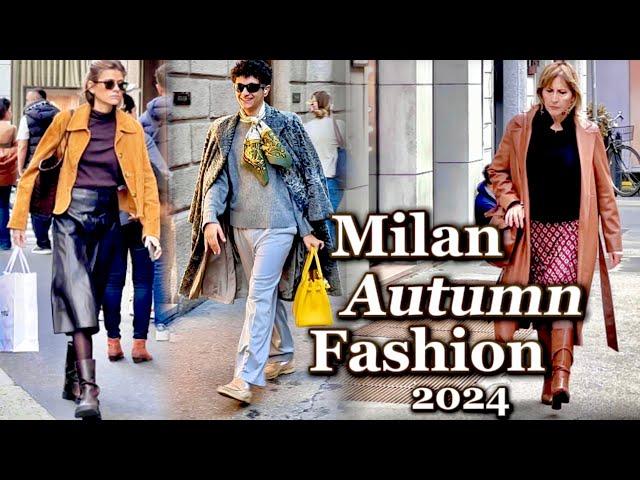 The Charm Of Stylish Milanese Outfit | Discover The Italian Autumn Street Fashion November 2024 